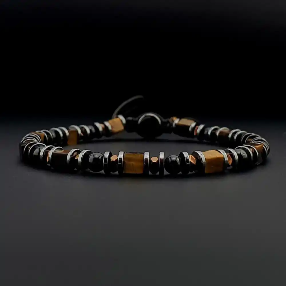 Küp Kaplan Gözü, Akik Taşı ve Hematit Taşı Bileklik