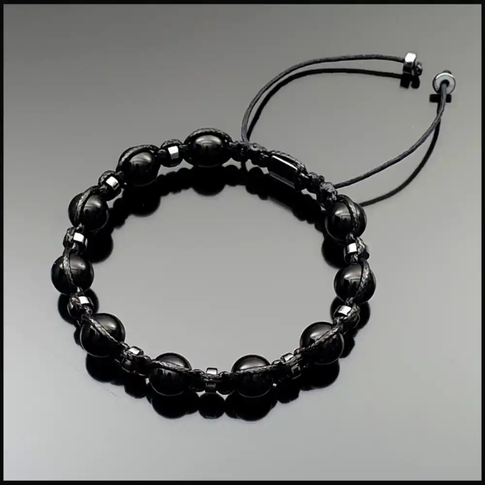 Küre Akik Makrome Bileklik