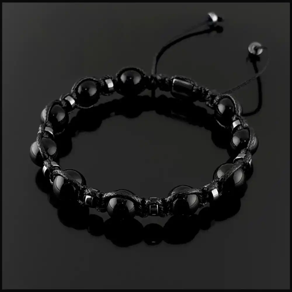 Küre Akik Makrome Bileklik