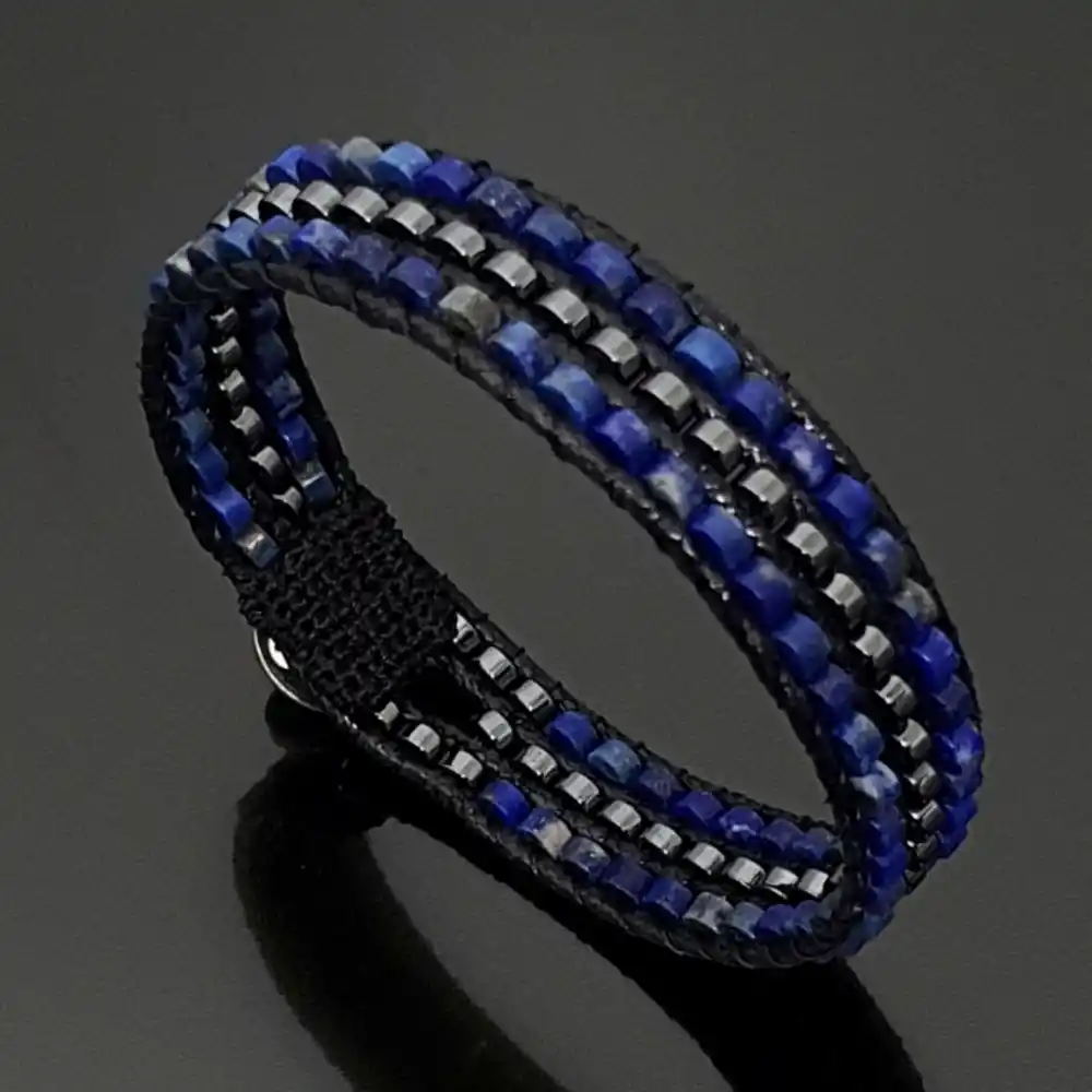 Lapis Lazuli Hematit Tarz Bileklik