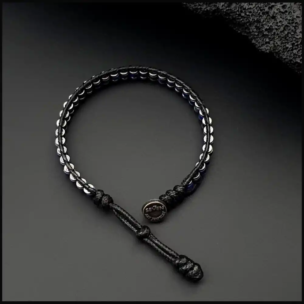 Lapis Lazuli (Lacivert) Slim Silindir Bileklik