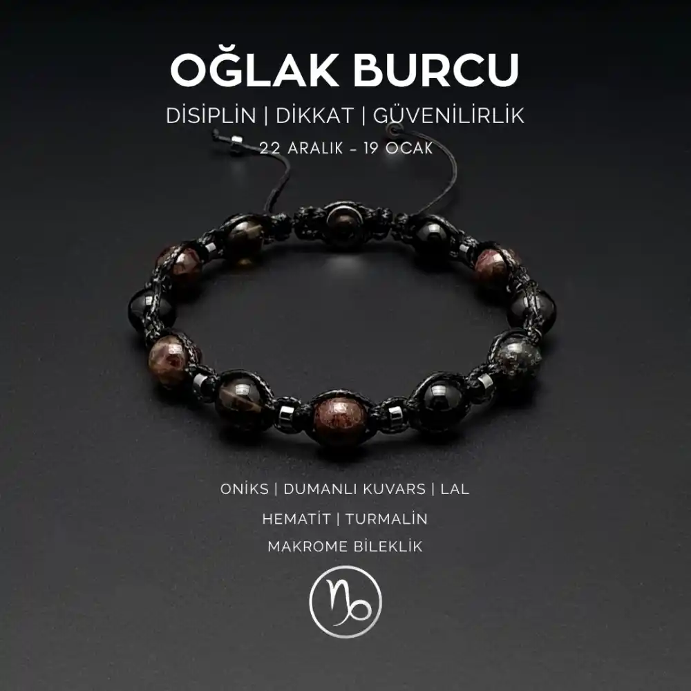 Oğlak Burcu Makrome Bileklik