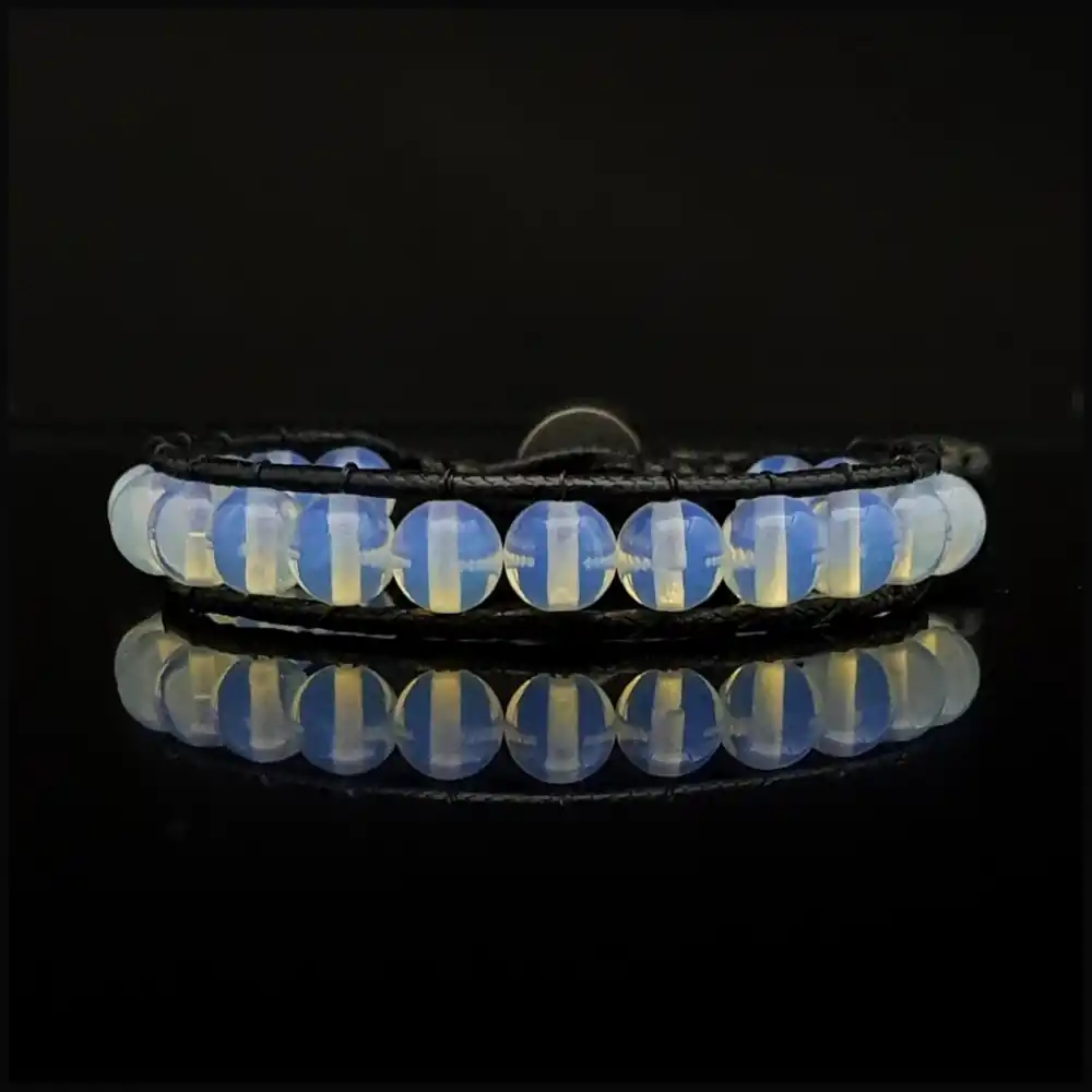 Opal Tek Sıra Bohem Bileklik