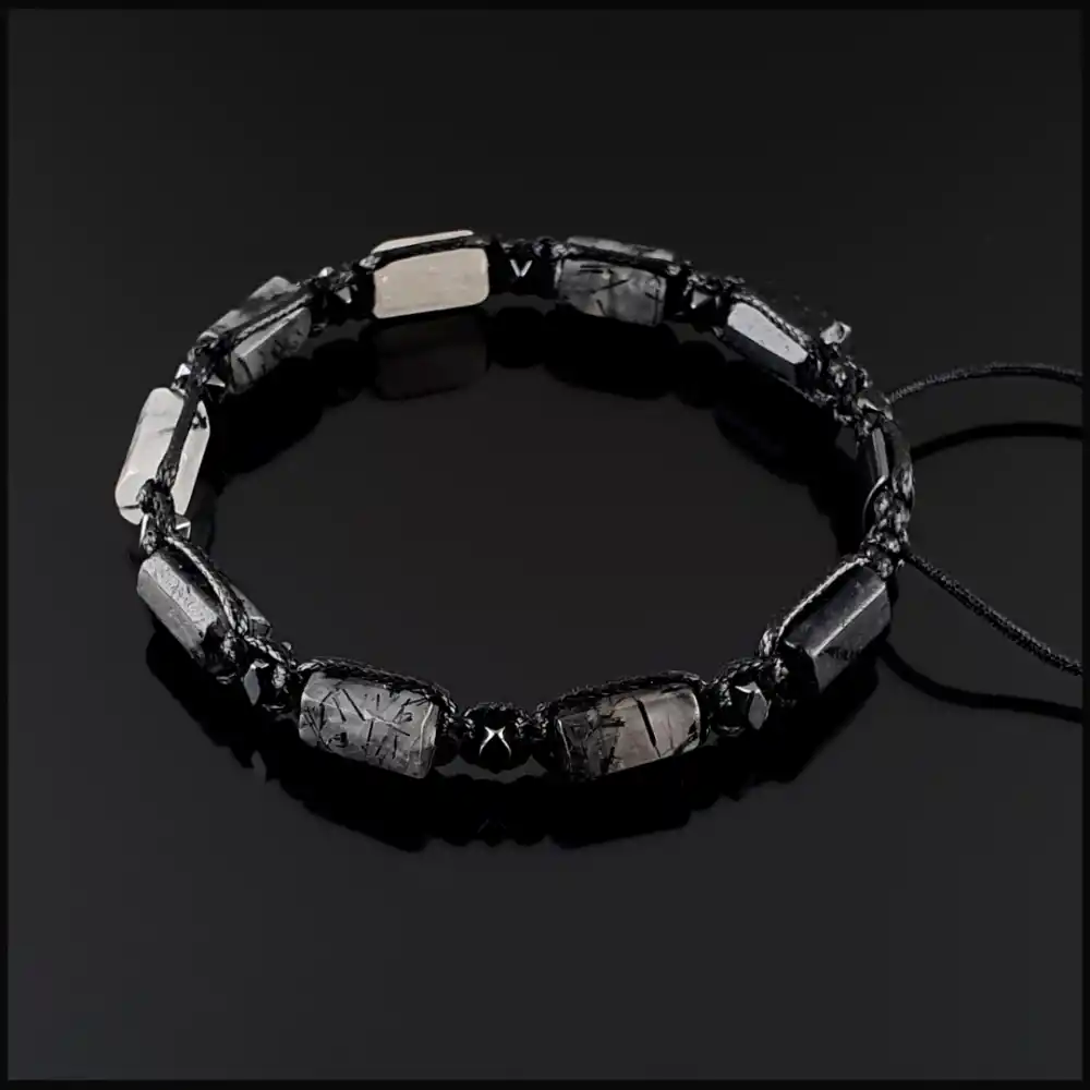 Rutilli Kuvars Basic Bileklik 8x11mm Ayarlanabilir