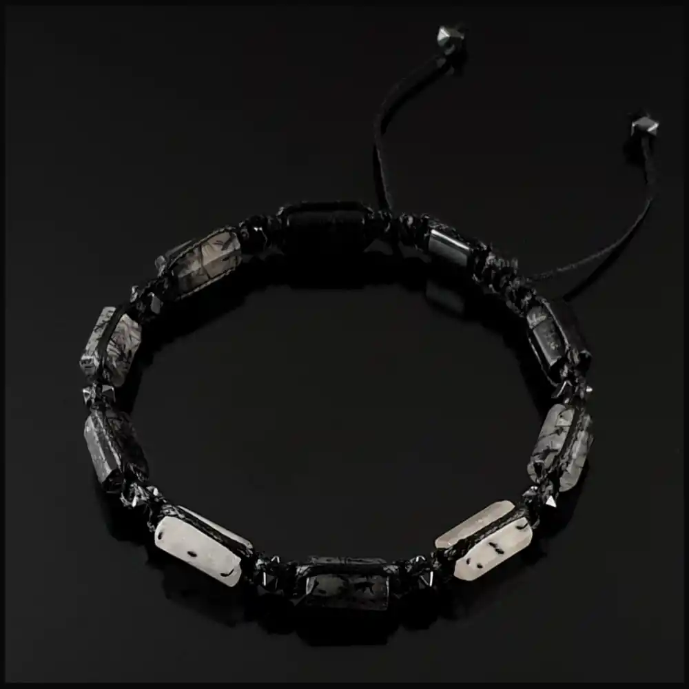 Rutilli Kuvars Basic Bileklik 8x11mm Ayarlanabilir