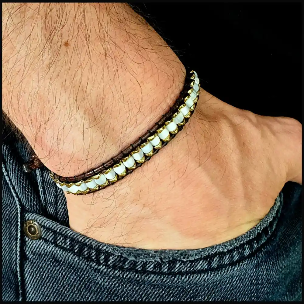 Sedef Slim Silindir Bileklik