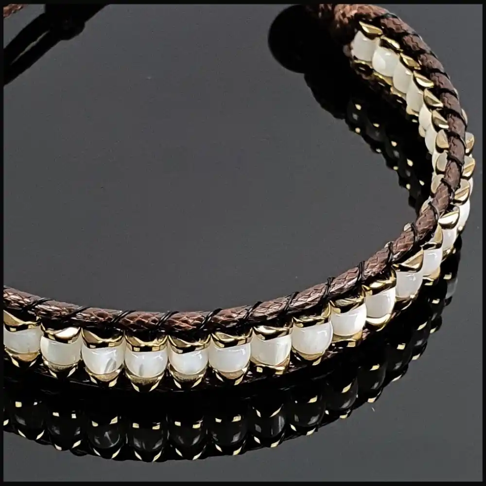 Sedef Slim Silindir Bileklik