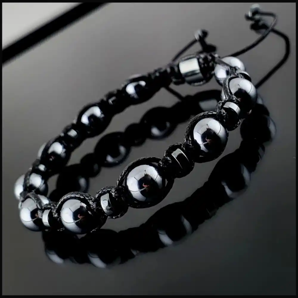 Terahertz (Titreşim Taşı) Makrome Bileklik 8mm