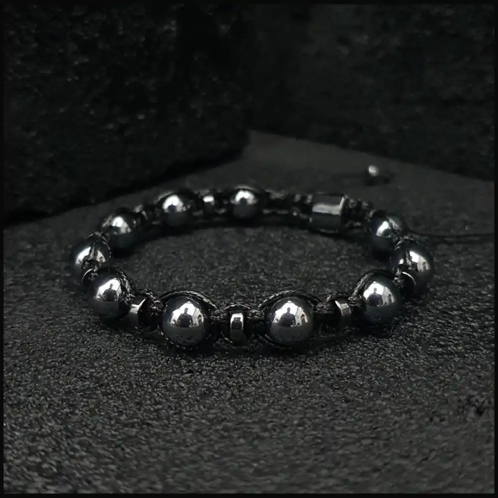 Terahertz (Titreşim Taşı) Makrome Bileklik 8mm