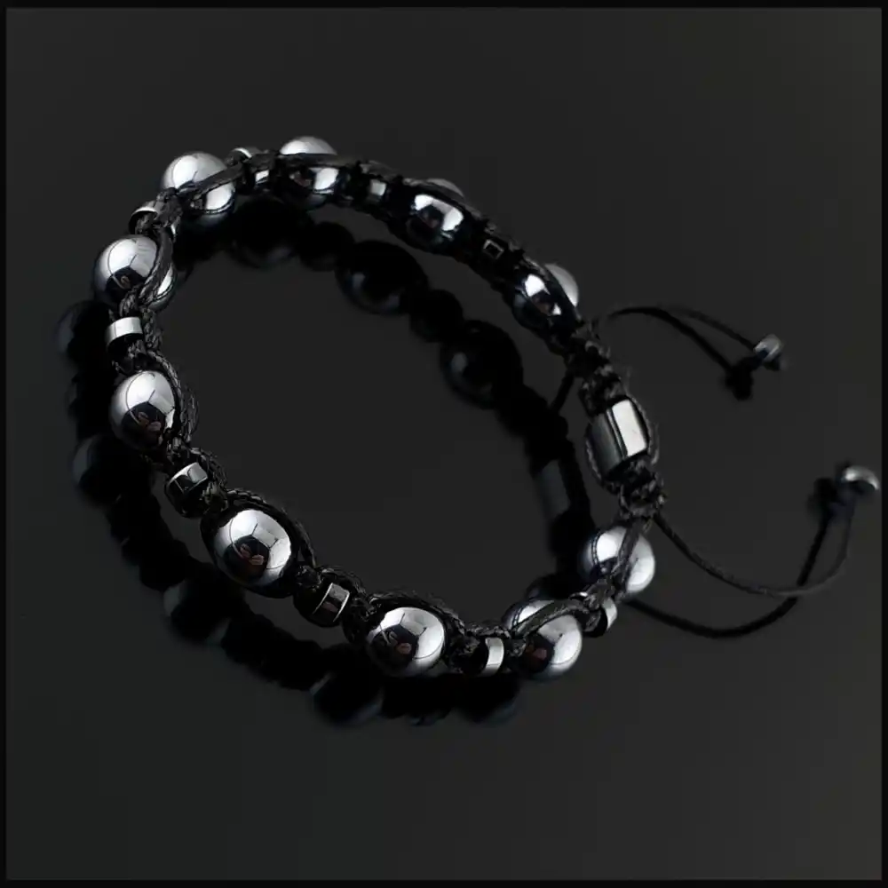 Terahertz (Titreşim Taşı) Makrome Bileklik 8mm