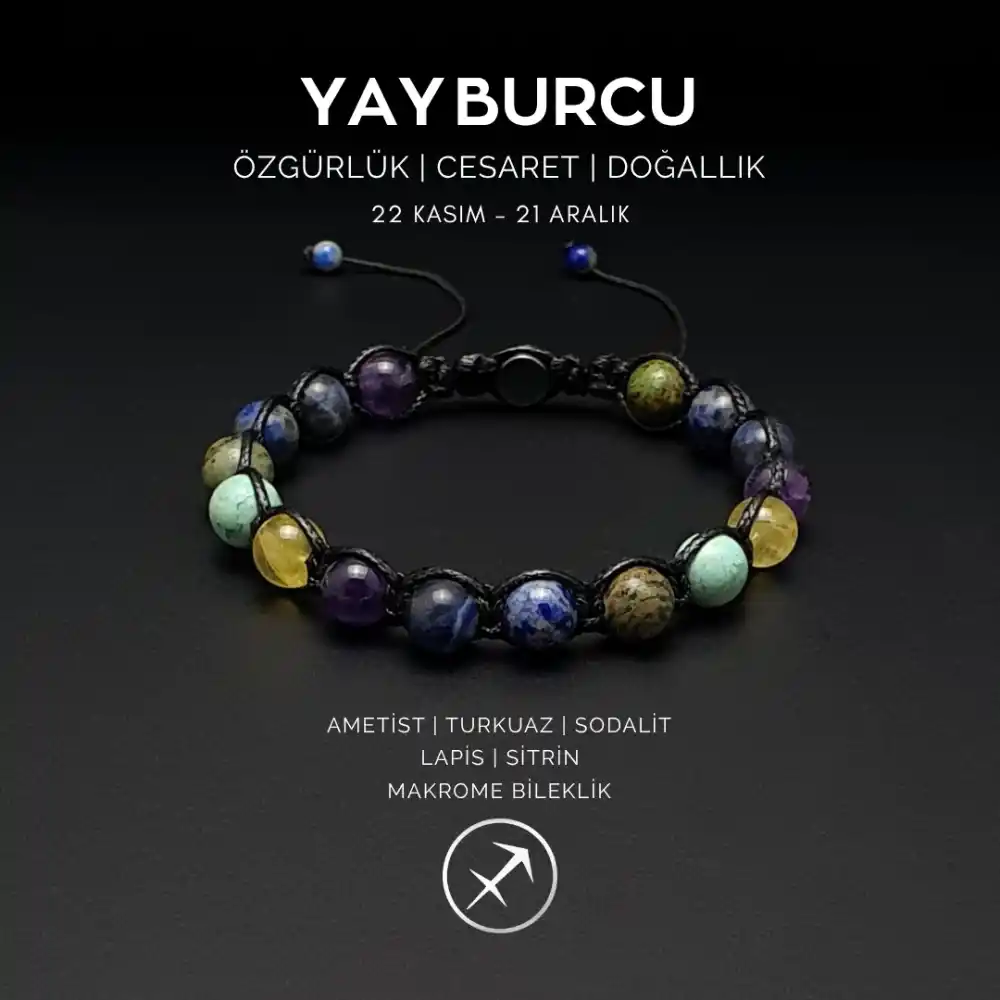 Yay Burcu Makrome Bileklik