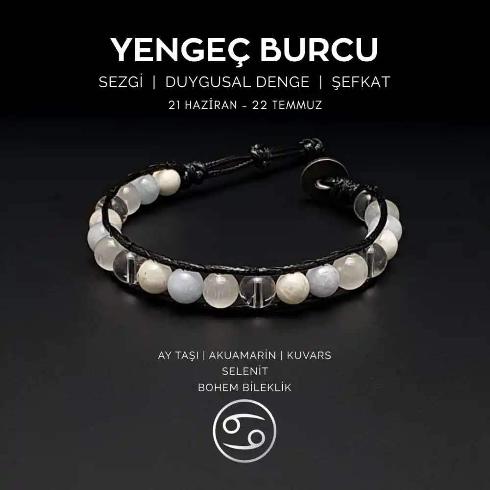Yengeç Burcu Bohem Bileklik
