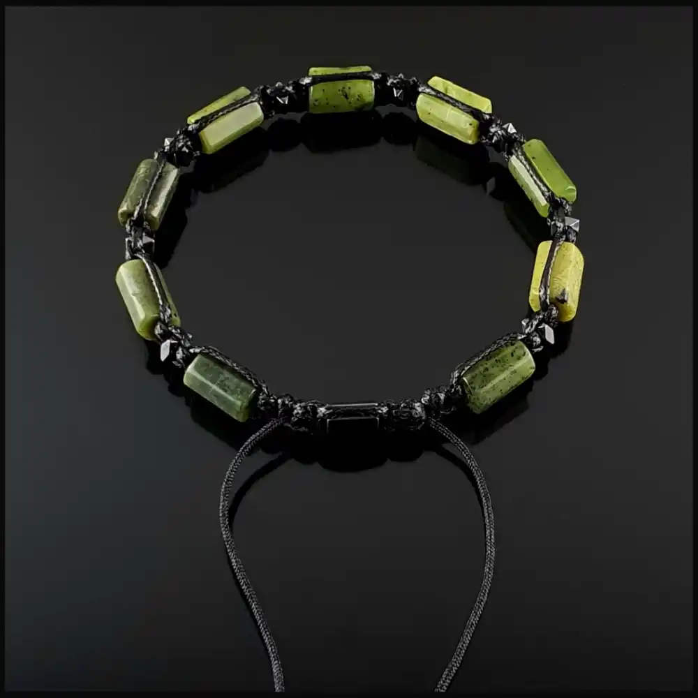 Yeşim Taşı Basic Bileklik 8x11mm Ayarlanabilir