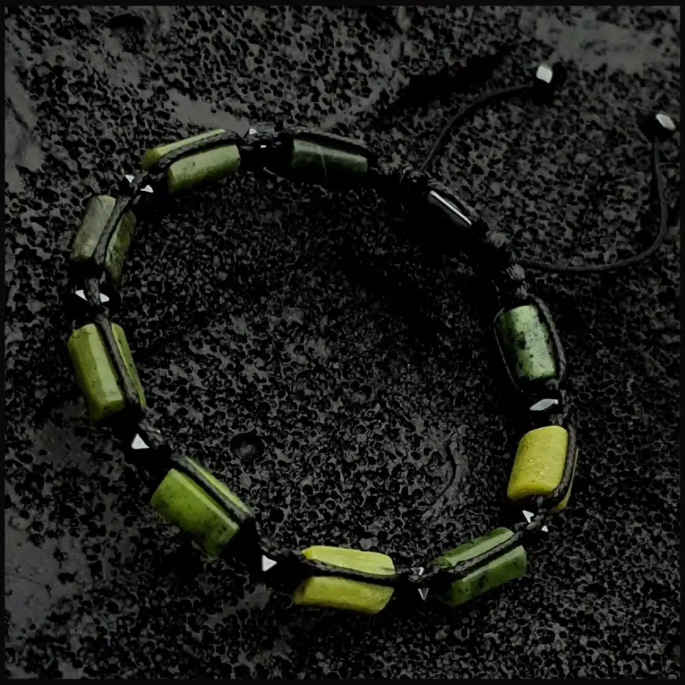 Yeşim Taşı Basic Bileklik 8x11mm Ayarlanabilir