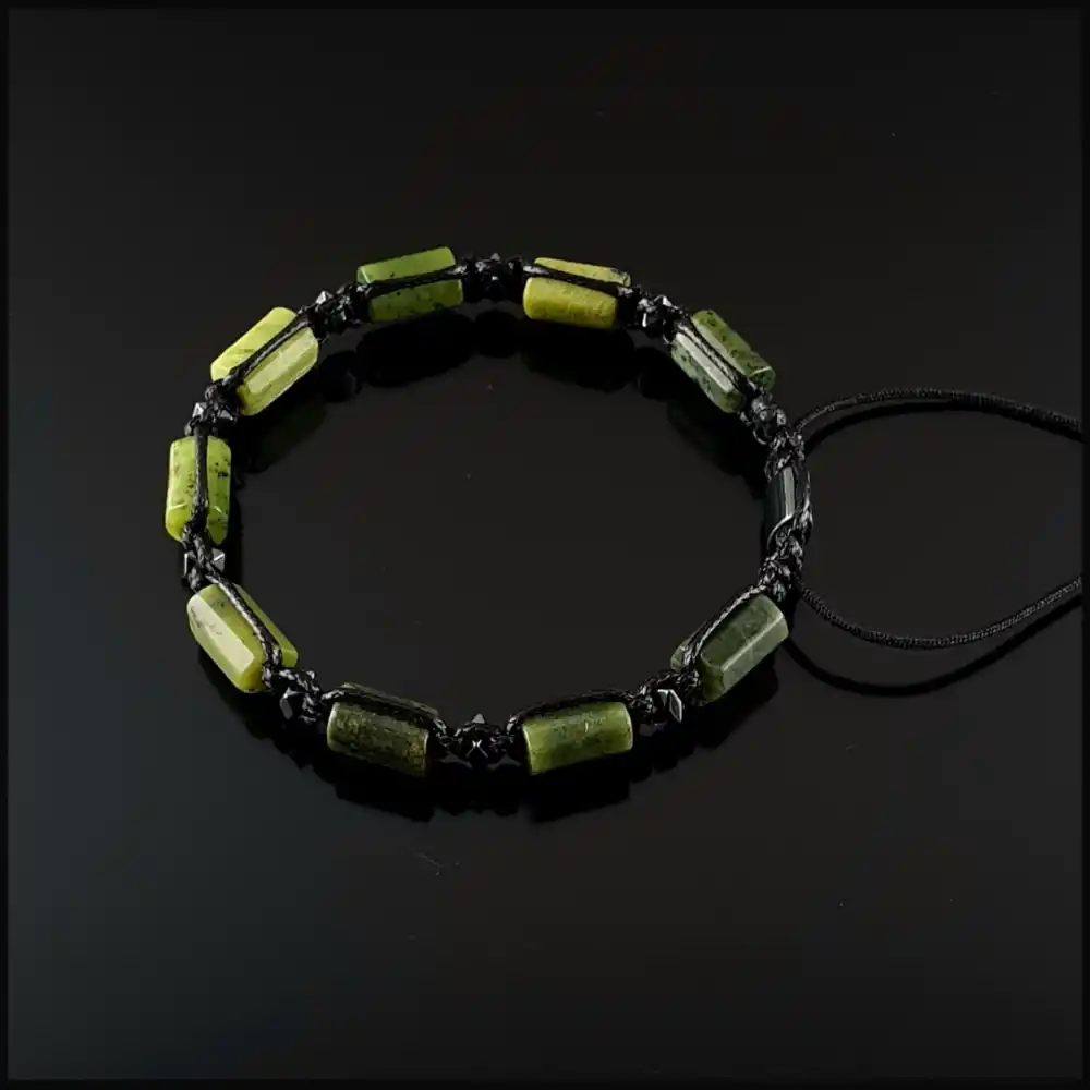 Yeşim Taşı Basic Bileklik 8x11mm Ayarlanabilir