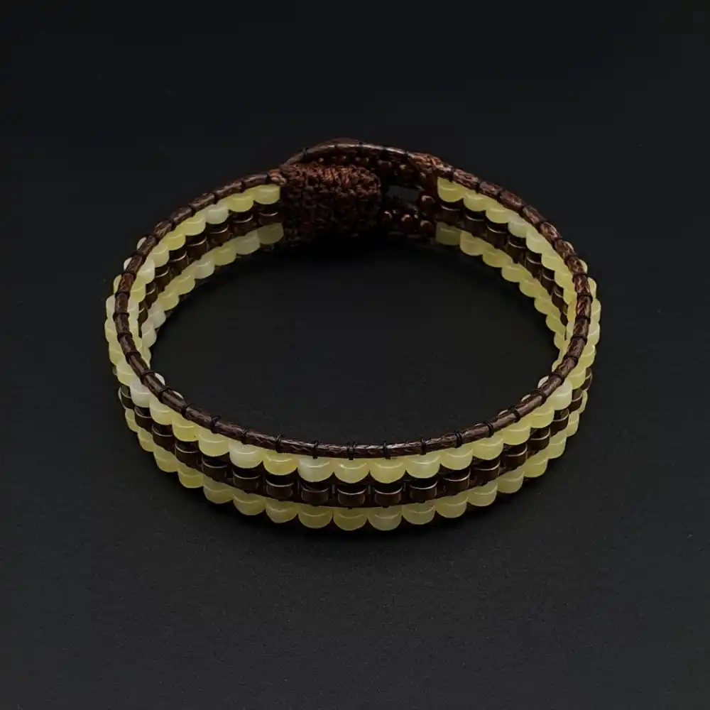 Yeşim Taşı & Hematit Taşı Doğal Taş Tarz Bileklik