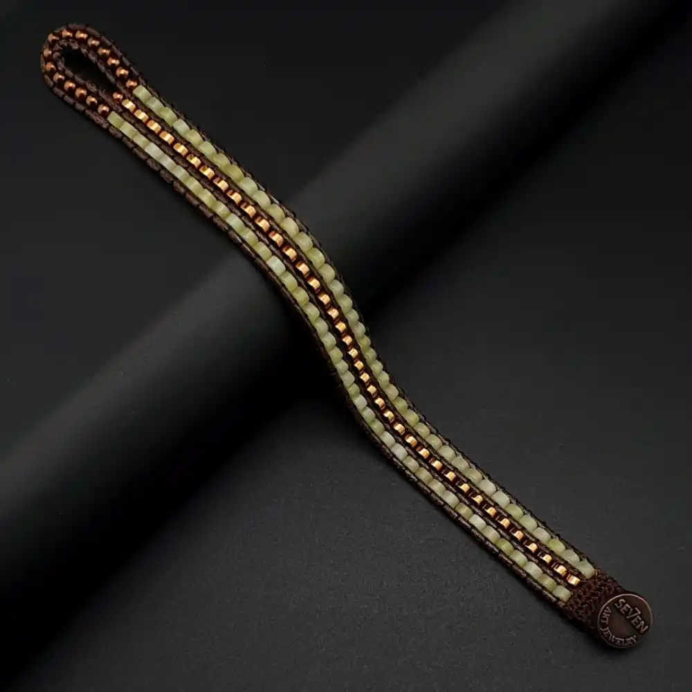 Yeşim Taşı & Hematit Taşı Doğal Taş Tarz Bileklik