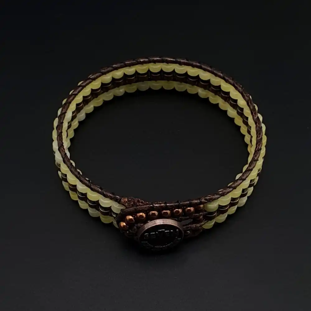 Yeşim Taşı & Hematit Taşı Doğal Taş Tarz Bileklik