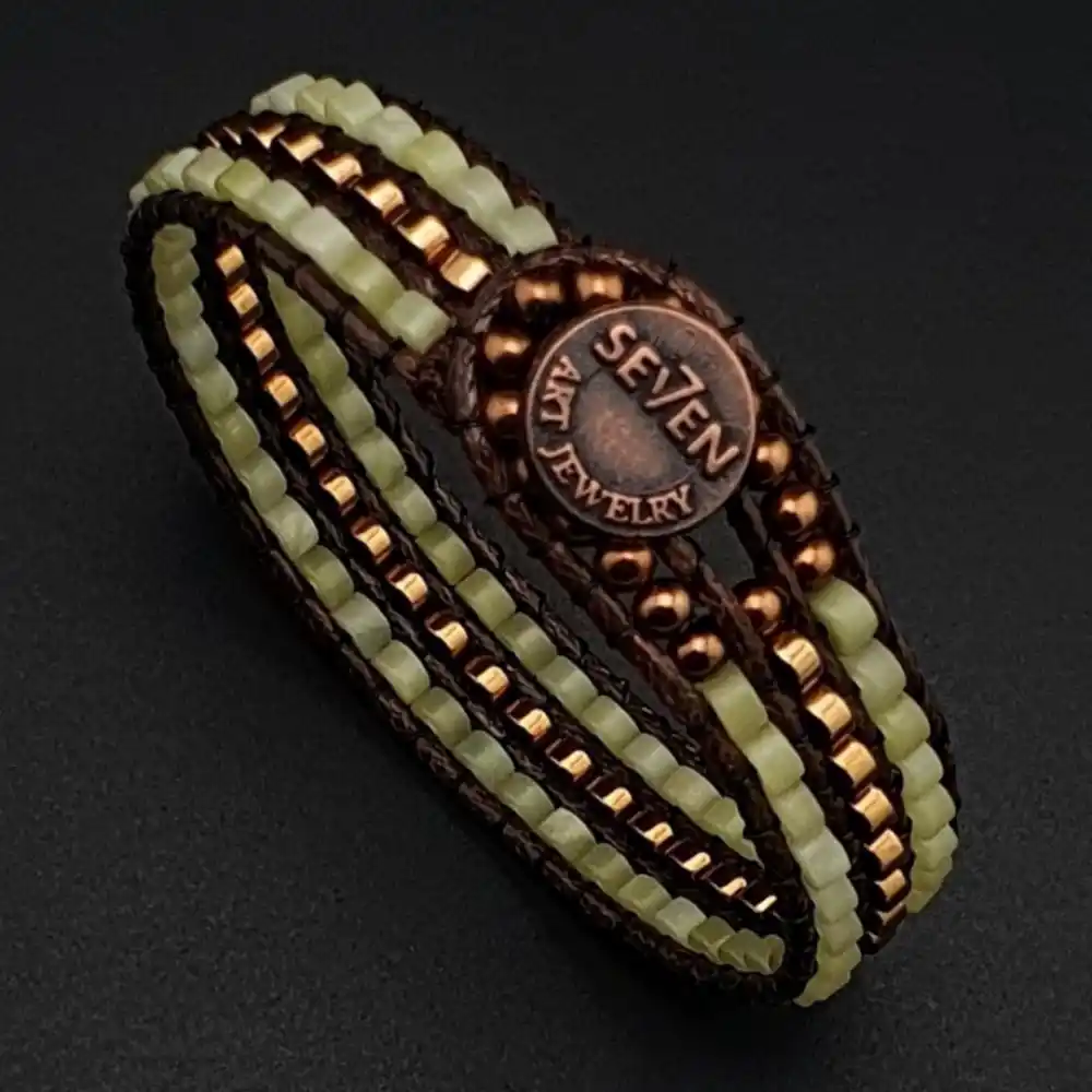 Yeşim Taşı & Hematit Taşı Doğal Taş Tarz Bileklik