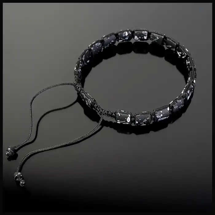 Hematit Soft Kaplama Siyah Ayarlanabilir Bileklik