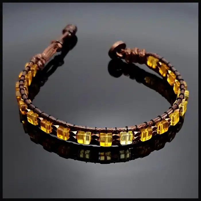 Kehribar Slim Bileklik