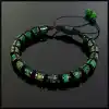 Yeşil Varisli Turkuaz Ayarlanabilir Bileklik