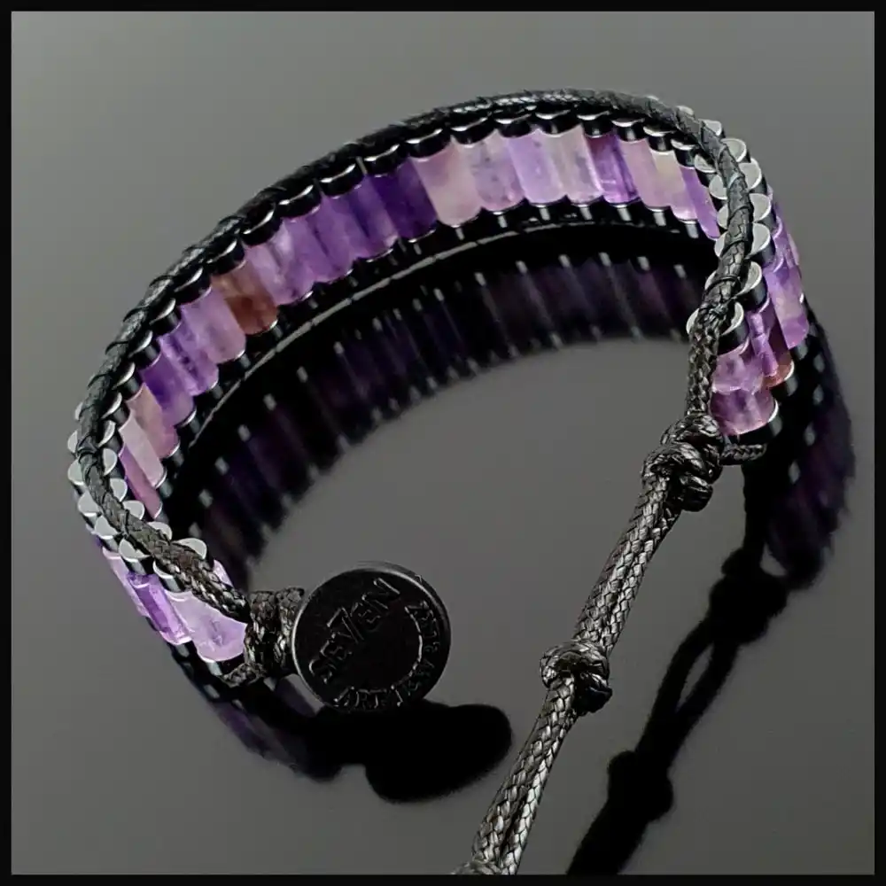 Ametist Silindir Bileklik