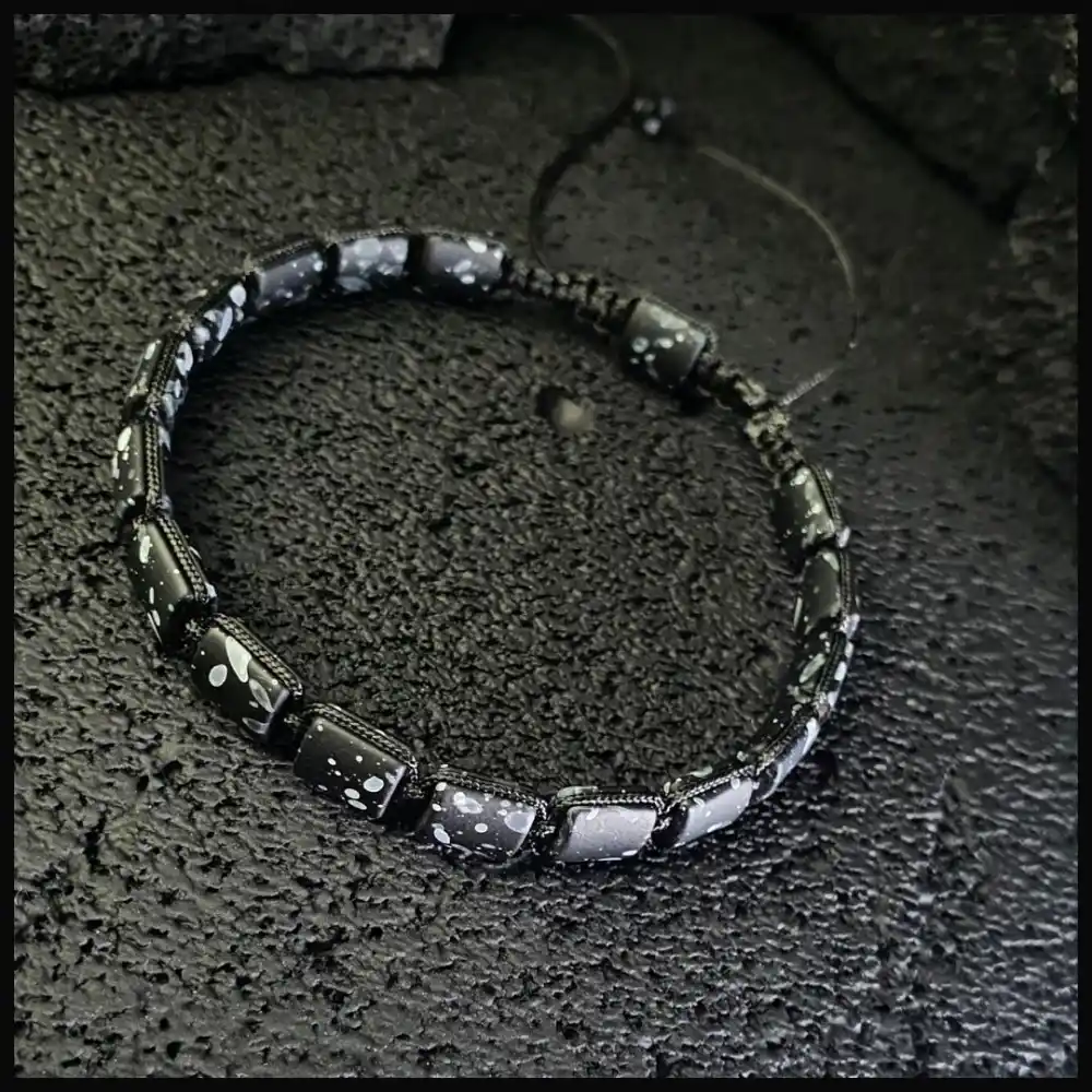 Hematit Soft Kaplama Siyah Ayarlanabilir Bileklik