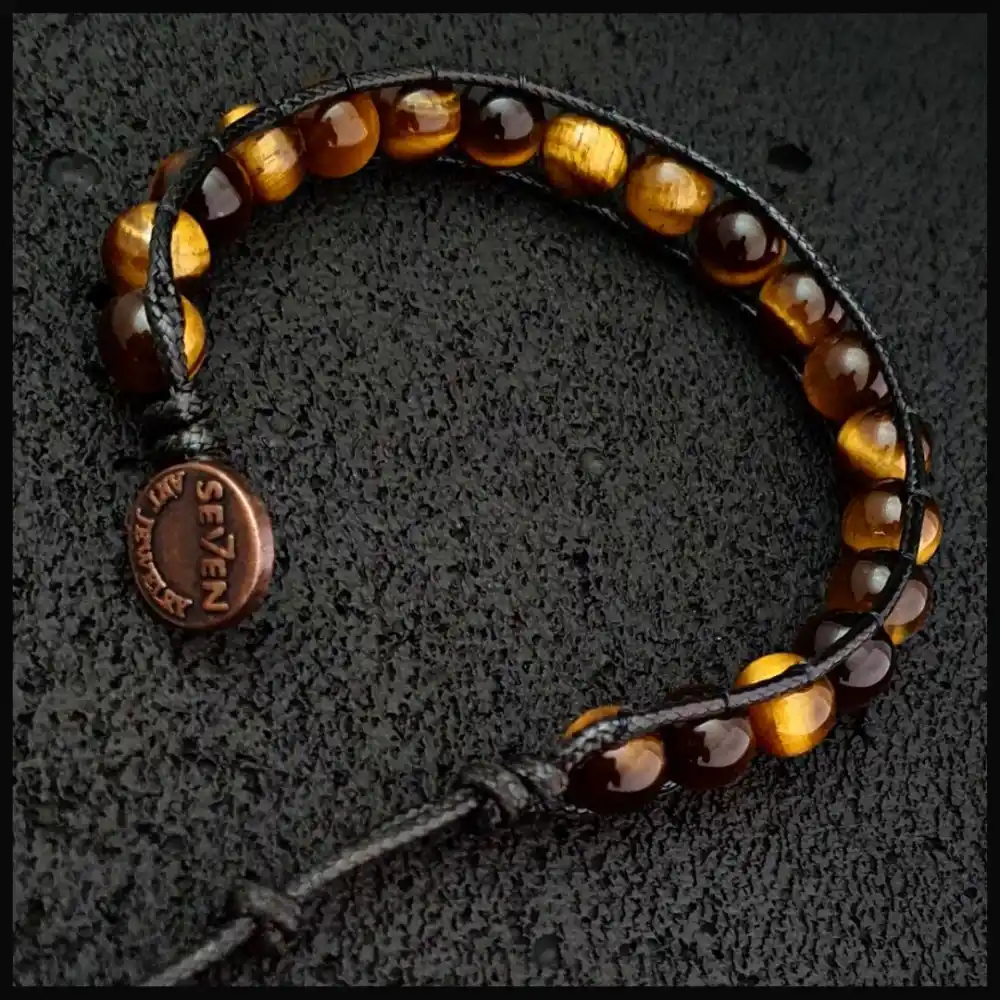 Kaplan Gözü Tek Sarmal Bohem Bileklik