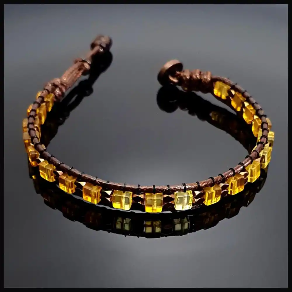 Kehribar Slim Bileklik