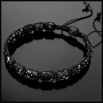 Hematit Soft Kaplama Siyah Ayarlanabilir Bileklik