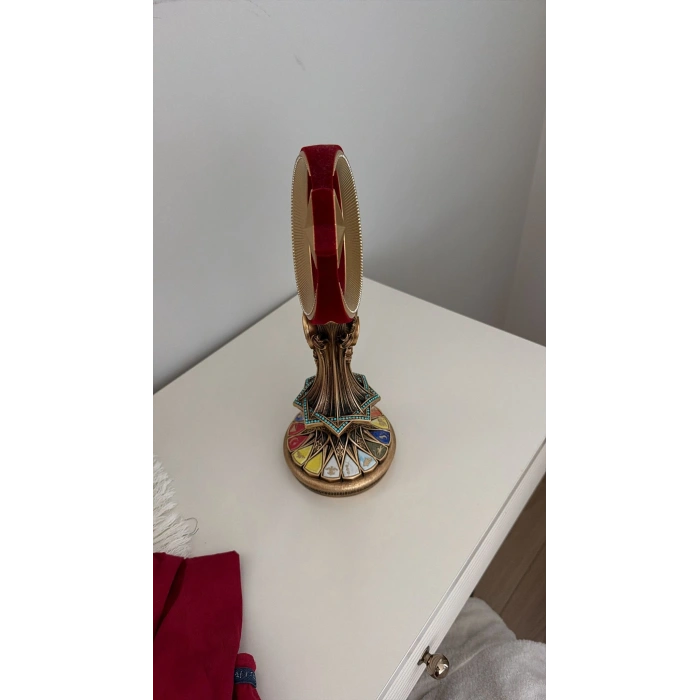 osmanlı turalı işlemeli türk bayrağı