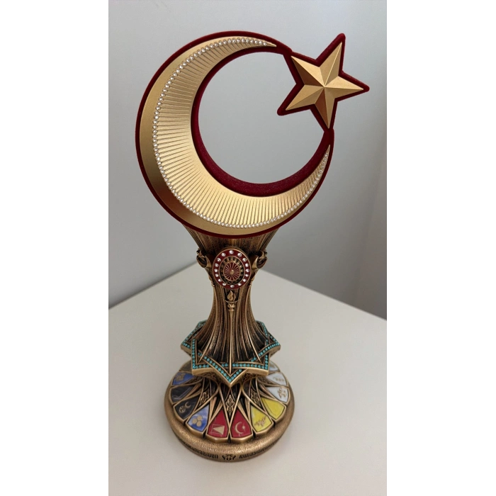 osmanlı turalı işlemeli türk bayrağı