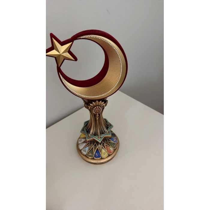 osmanlı turalı işlemeli türk bayrağı