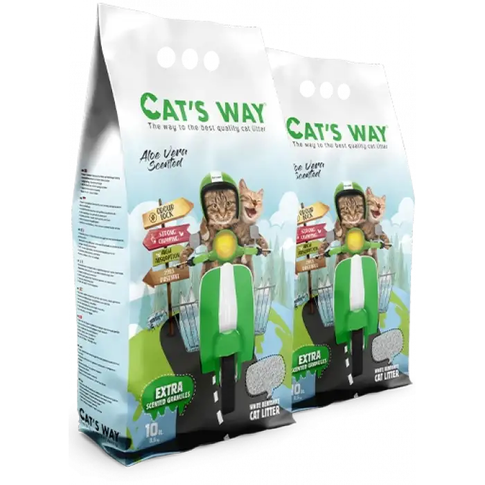 Cats Way Aloe Vera Kokulu Kedi Kumu 10L x 2 Adet