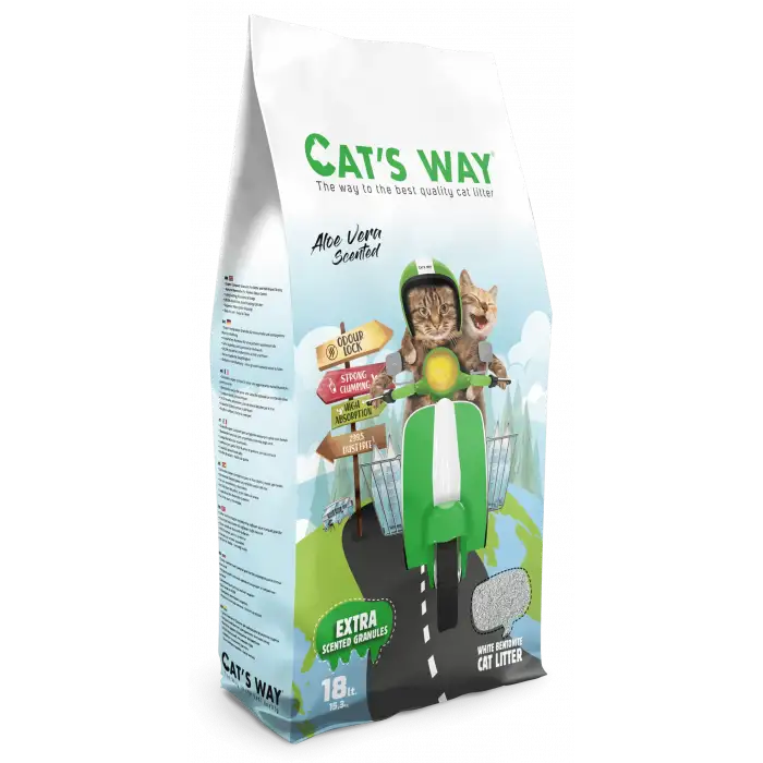 Cats Way Aloe Vera Kokulu Kedi Kumu 18L x 1 Adet