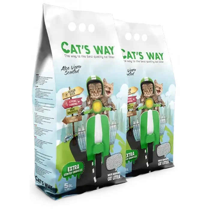 Cats Way Aloe Vera Kokulu Kedi Kumu 5L x 2 Adet