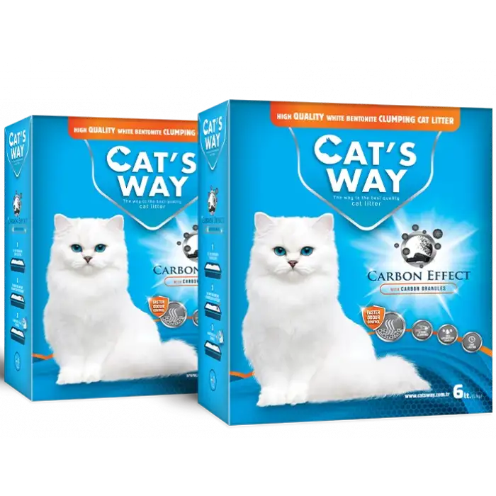 Cats Way Box Carbon Effect Kedi Kumu 6L x 2 Adet