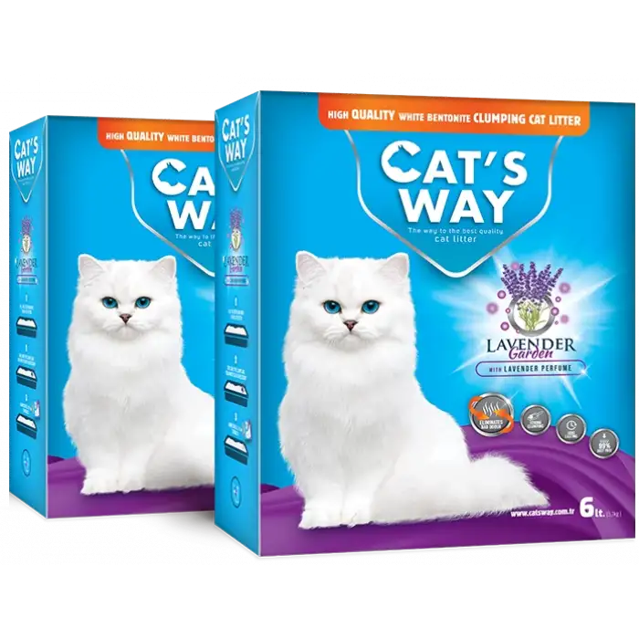 Cats Way Box Lavanta Kokulu Kedi Kumu 6L x 2 Adet