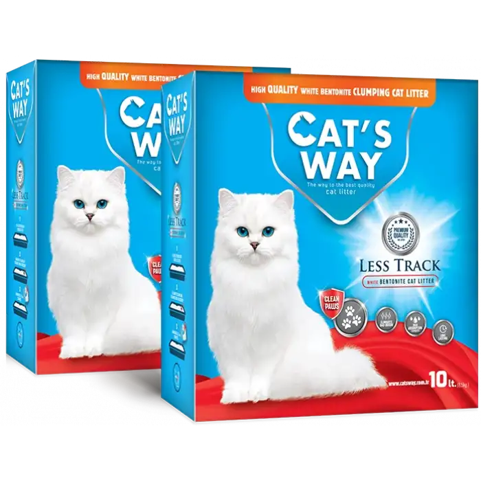 Cats Way Box Patiye Yapışmayan Kedi Kumu 10L x 2 Adet