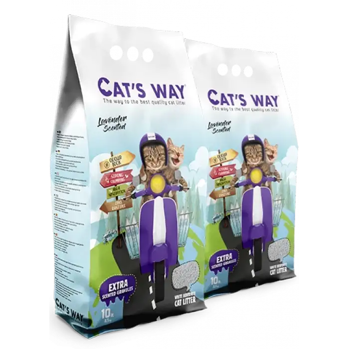 Cats Way Lavanta Kokulu Kedi Kumu 10L x 2 Adet