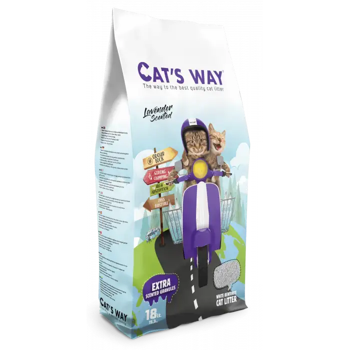 Cats Way Lavanta Kokulu Kedi Kumu 18L x 1 Adet