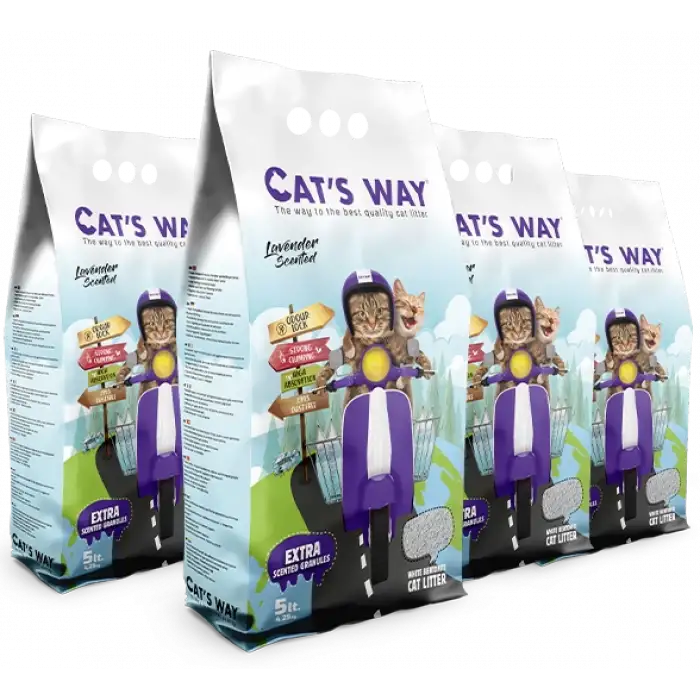 Cats Way Lavanta Kokulu Kedi Kumu 5L x 4 Adet