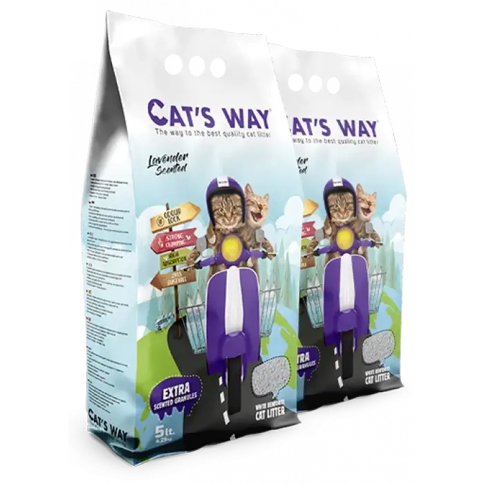 Cats Way Lavanta Kokulu Kedi Kumu 5L x 2 Adet