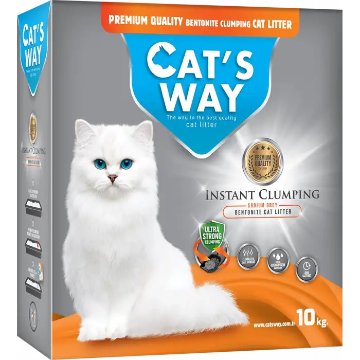 Cats Way Box Sodyum Bentonitli Kedi Kumu 10Kg x 1 Adet