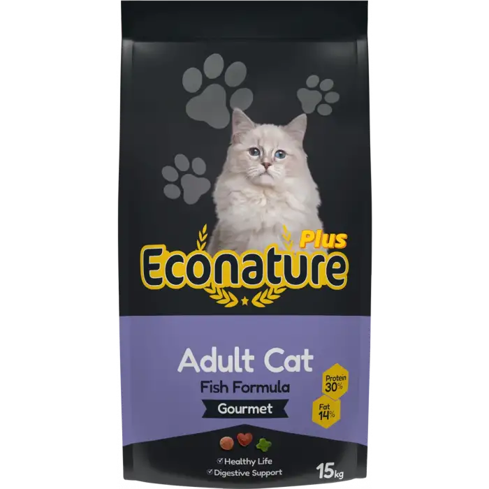 Econature Plus Yetişkin Gurme Kuru Kedi Maması 15KG