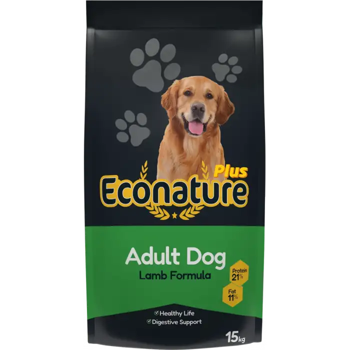 Econature Plus Yetişkin Kuru Köpek Maması Kuzu Etli 15KG