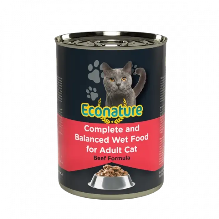 Econature Yetişkin Yaş Kedi Maması Sığır Etli 400GR