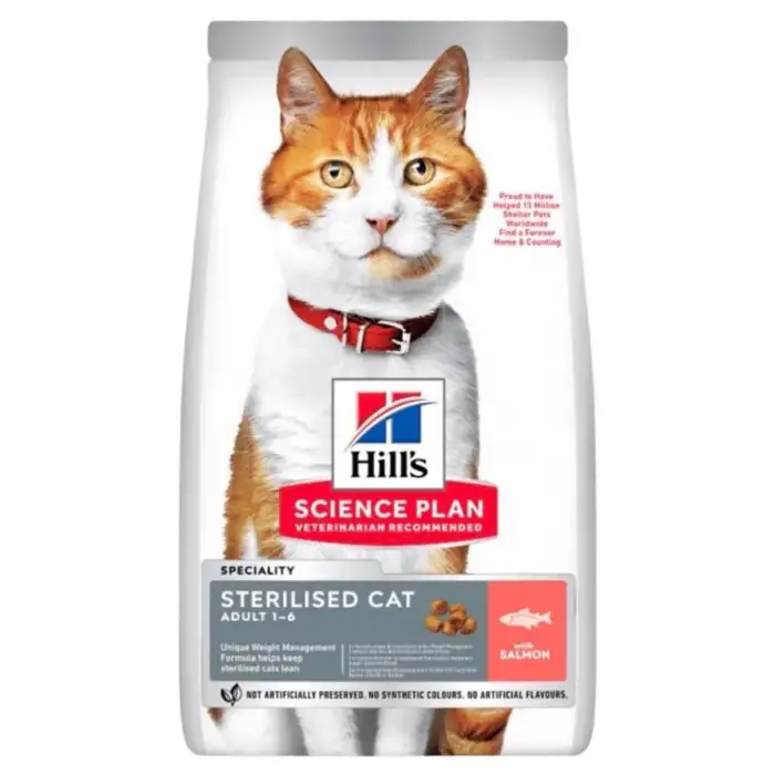 Hills Somon Kısırlaştırılmış Yetişkin Kedi Maması 3KG