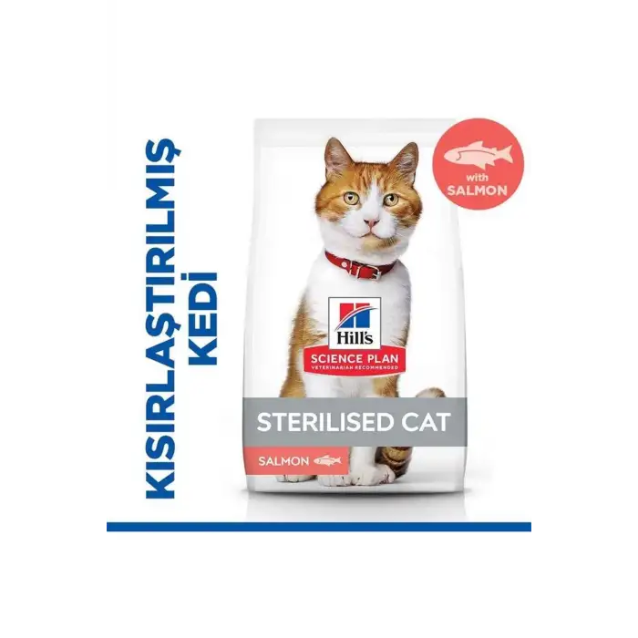 Hills Somon Kısırlaştırılmış Yetişkin Kedi Maması 10 KG